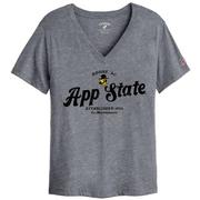  App State League Women's Intramural Boyfriend V- Neck Top