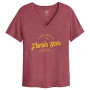  Florida State League Women's Intramural Boyfriend V- Neck Top