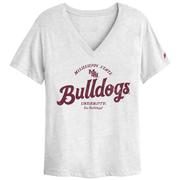  Mississippi State League Women's Intramural Boyfriend V- Neck Top