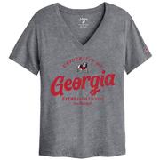  Georgia League Women's Intramural Boyfriend V- Neck Top