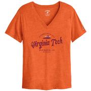  Virginia Tech League Women's Intramural Boyfriend V- Neck Top