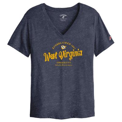 West Virginia League Women's Intramural Boyfriend V-Neck Top