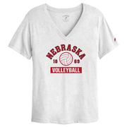  Nebraska League Women's Volleyball Intramural Boyfriend V- Neck Top