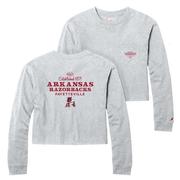  Arkansas League Women's Clothesline Cotton Long Sleeve Midi Tee