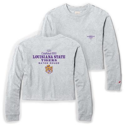 LSU League Women's Clothesline Cotton Long Sleeve Midi Tee