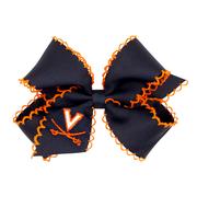  Virginia Wee Ones Medium Moonstitch Embroidered Logo Bow