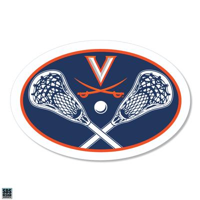 Virginia Cavaliers Lacrosse Oval 6