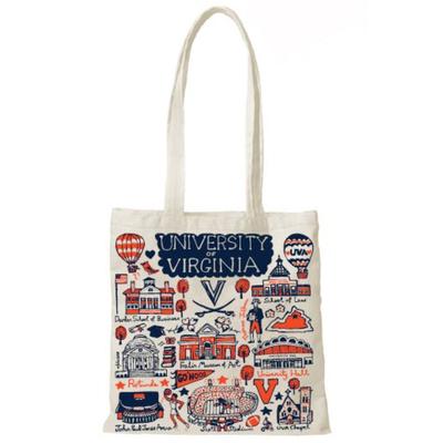 Virginia Julia Gash Slim Canvas Tote