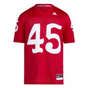  Nebraska Adidas # 45 Premier Strategy Football Jersey