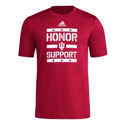 Indiana Adidas Military Pregame Tee