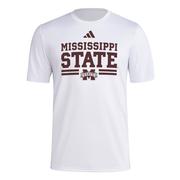  Mississippi State Adidas Strategy Pregame Tee