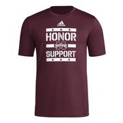  Mississippi State Adidas Military Pregame Tee