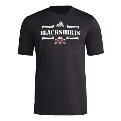 Nebraska Adidas Blackshirts Pregame Tee