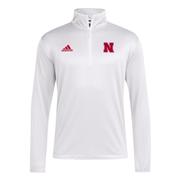  Nebraska Adidas Sideline Knit 1/4 Zip