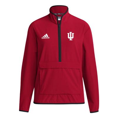 Indiana Adidas Women's Long Sleeve 1/4 Zip