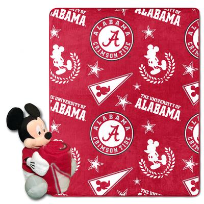 Alabama Northwest Pennant Mickey Pillow & Silk Throw Set