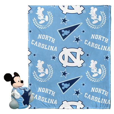 UNC Northwest Pennant Mickey Pillow & Silk Throw Set