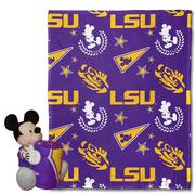  Lsu Northwest Pennant Mickey Pillow & Silk Throw Set