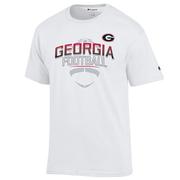  Georgia Champion Arch Over Tonal Football Tee