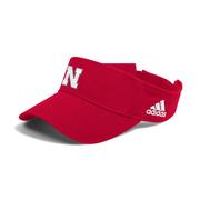  Nebraska Adidas Team Poly Adjustable Visor