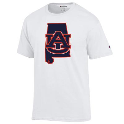 Auburn Champion Logo Over State Tee