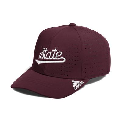 Mississippi State Adidas Structured Adjustable Performance Cap