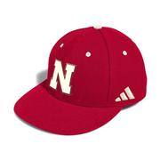  Nebraska Adidas Fitted Wool Baseball Cap