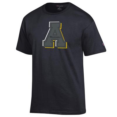 App State Champion Tonal with Shading Block A Tee