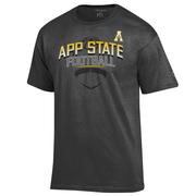  App State Champion Arch Over Tonal Football Tee