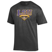  Lsu Champion Wordmark Mascot Logo Badge Tee