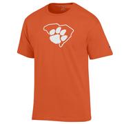  Clemson Champion Logo Over State Tee