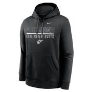  West Virginia Nike Coal Never Quits Hoodie