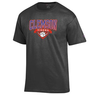 Clemson Champion Wordmark Mascot Logo Badge Tee