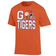  Clemson Champion Helmet In War Cry Tee