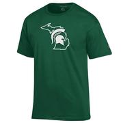  Michigan State Champion Logo Over State Tee