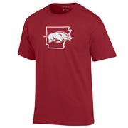  Arkansas Champion Logo Over State Tee