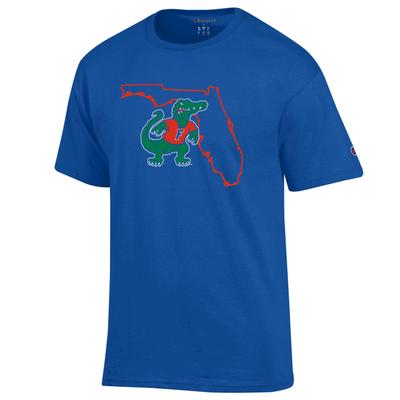 Florida Champion Logo Over State Tee