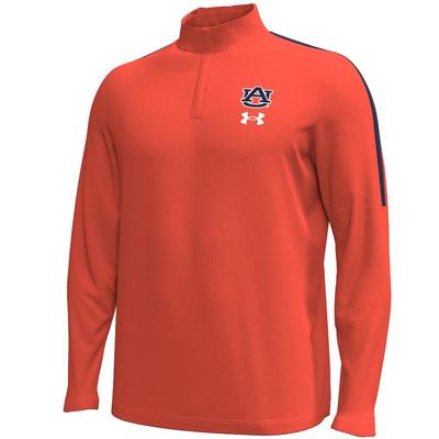 Auburn Under Armour Playoff 1/4 Zip ORANGE