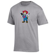  Nebraska Champion Giant Logo Herbie Bowling Tee