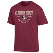  Florida State Champion Straight Over Logo Reverse Arch Tee