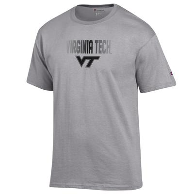 Virginia Tech Champion Straight Tonal Wordmark Logo Tee