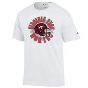  Virginia Tech Champion Circle With Helmet Over Field Tee