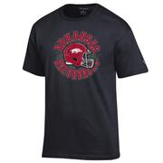  Arkansas Champion Circle With Helmet Over Field Tee