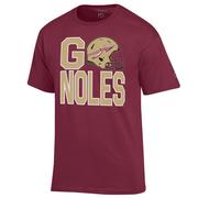  Florida State Champion Helmet In War Cry Tee