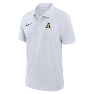 App State Nike Dri-Fit Woven Polo WHITE