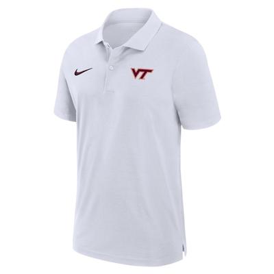 Virginia Tech Nike Woven Polo WHITE