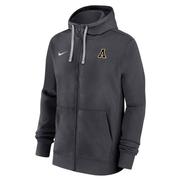  App State Nike Team Issue Full Zip Club Hoodie