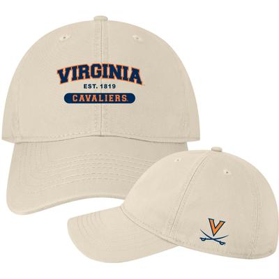 Virginia Legacy Team Est Date Relaxed Twill Hat STONE