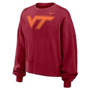  Virginia Tech Nike Women's Phoenix Fleece Crew