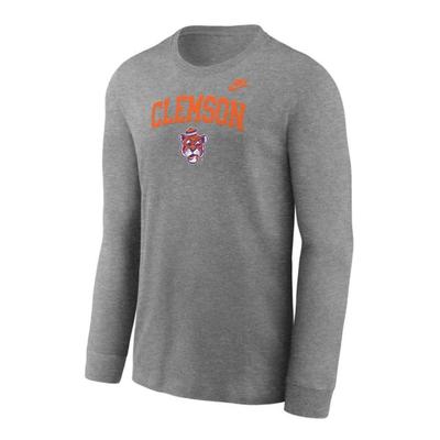 Clemson Nike YOUTH Vault Cotton Long Sleeve Tee